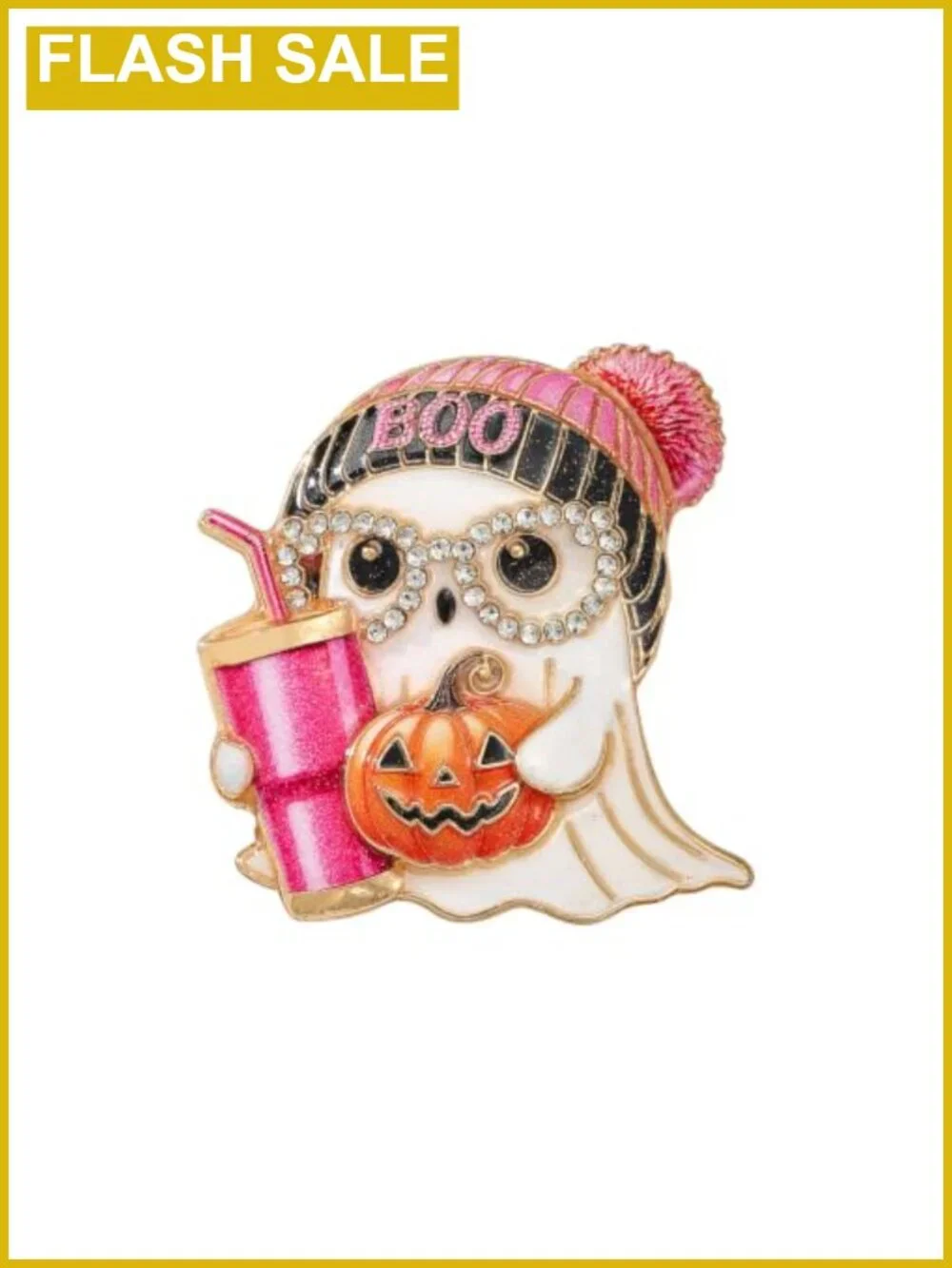 Enamel Ghost Pumpkin Brooch Pin Halloween Costume Jewelry Butterfly Clutch